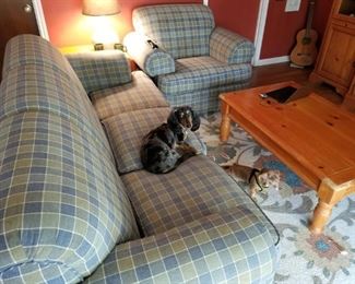 Couch and Chair...Dog not included!