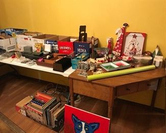 Books, office supplies and Christmas items
