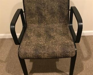 Set of 7 Knoll Upholstered Wood Chairs: $150 each