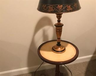 Small Wooden Side Table:$70 Lamp: $40