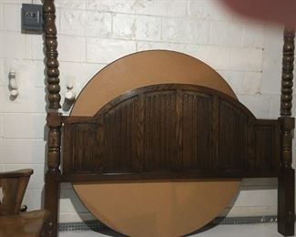 Antique Wooden King Size Headboard: $300