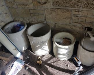 some of the MANY crocks and jugs