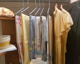 vintage linens and clothing