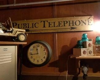 Old school clock and locker