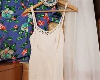1950s lady's swimsuit! More vintage clothing and Hawaiian shirts
