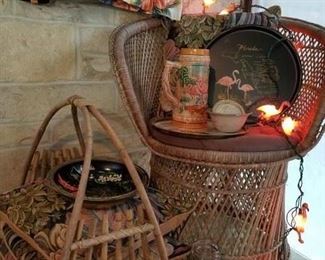 cabana items, flamingo lights, Florida Kitsch!