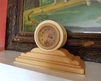 Art Deco celluloid clock