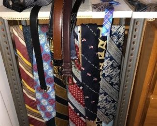 Assorted vintage ties.