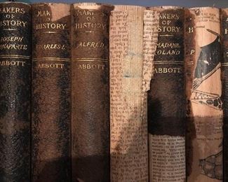 Sixteen volumes, “Maker’s of History” by Abbott.