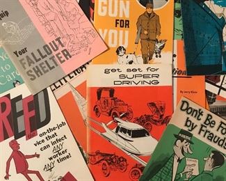 Collection of 1960s booklets of various timely subjects, National Research Bureau.