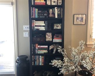Black tall bookcase