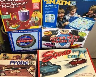 Vintage board games in "like new" condition