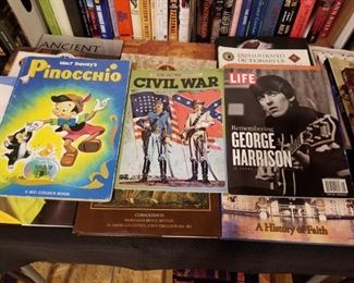 Vintage magazines and Disney books