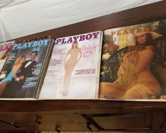 Over 40 vintage Playboys 1960s and up