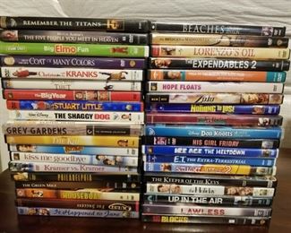 Large collection of current DVD movies $1 each