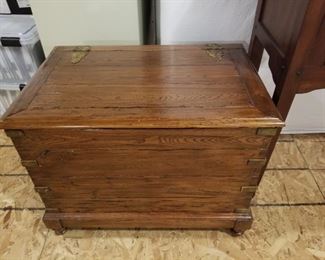 Antique replica storage chest  ~ 31"wide x 24"high x 21"deep