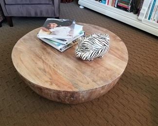 Unique wood carved coffee table