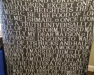 Fun quality knit throw blanket from Barnes & Noble with book quotes and titles! Great gift idea! 