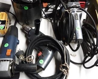 LOTS OF ELECTRIC HAND TOOLS