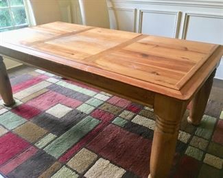 Farm style table (priced separately from the chairs)