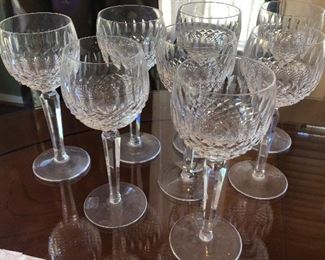 Set of 8 Waterford goblets