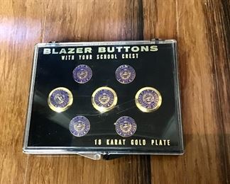 University of Michigan GoldPlate Blazer Buttons.