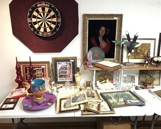 Art and pottery displayed