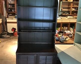 Two-Piece Solid Wood Hutch