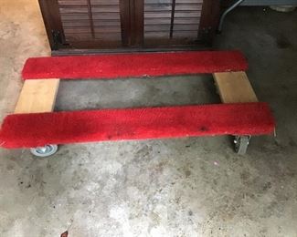 Extra Large carpeted Dolly w/Casters