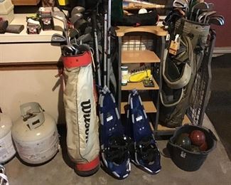 Golf Club Sets, Snowshoes, Bocce Balls