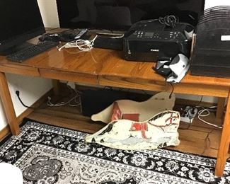 Office or Dining Room Table with Two Leaves.