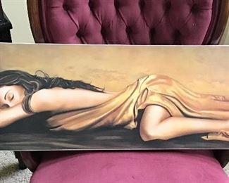 Painted Print on Canvas