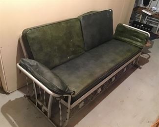 Vintage Patio Glider. Could use reupholstery.