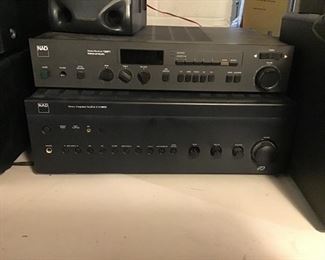 NAD Stereo Reciever and (Sold Seperately) NAD Stereo Integrated Amplifier