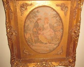 Tapestries with Gold Gilt Antique Frames