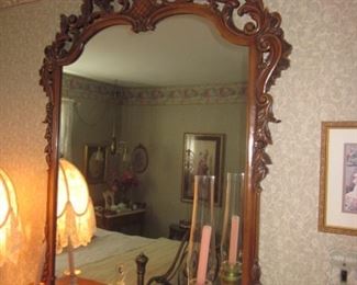 Hand Carved Ornate mirror