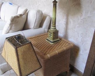 LAMPS AND END TABLE