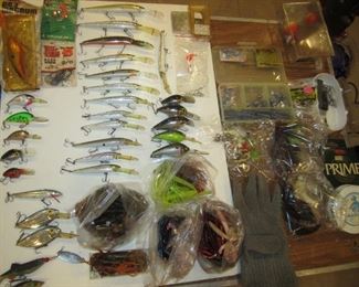 Lures and plastic, weights and hooks