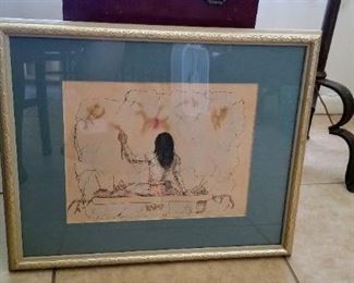 mariano wagner signed & framed picture