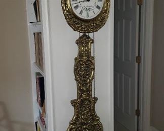 French Morbier Style Howard Miller Made in Holland 2 Weight Wall Clock