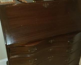 Ball & Claw Slant Front Desk with Fitted Interior