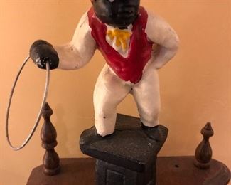 Wrought iron painted door stop!