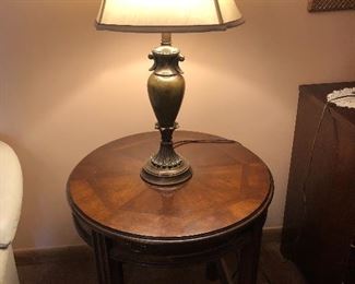 Lamp and side table