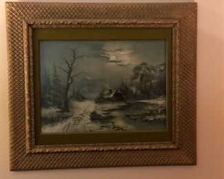 Winter scene artwork