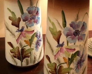 Hand painted vases