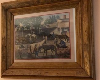 Country life scene artwork