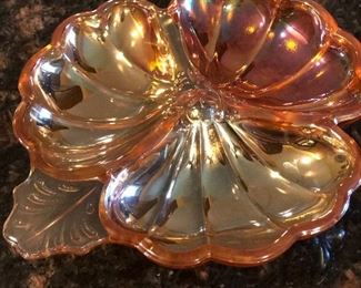 Marigold Carnival Glass piece