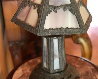 Leaded glass lamp