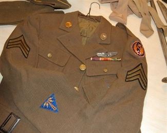 B-17 Gunner uniform. Appears to be custom made