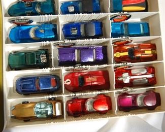 21 Hot Wheel Redlines and 3 Johnny Lightning toy cars